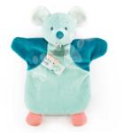 Doudou et Compagnie Șoricel de pluș pentru teatru de păpuși Mouse Green Hand Puppet Doudou et Compagnie turcoaz 25 cm de la 0 luni (DC4005)