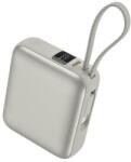 Vention 10000mAh Mini Power Bank (USB-C + USB-C) with Built-in USB-C Cable 35W Beige (FHEN0)