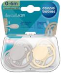 Canpol babies Canpol babies, Nude, suzeta din silicon, simetrica, bej, 0-6 luni, 2 buc