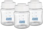Canpol babies Canpol babies, set de sticle pentru stocarea laptelui matern si hranei, 120 ml, 3 buc