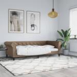 vidaXL kávészínű műbőr kanapéágy 90 x 200 cm (354229)