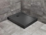 Radaway Doros Stone F akril zuhanytálca előlappal 140x90 cm ajándék szifonnal, fekete SDRFP1490-05-54S (SDRFP1490-05-54S)