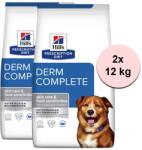 Hill's Hill's Prescription Diet Derm Complete Alergie și îngrijire a pielii pentru câini 2 x 12 kg