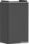 Hansgrohe XELU Q 34x24, 5 cm-es 1 ajtós fali szekrény matt fehér fogantyúval, jobbos, matt gyémántszürke 54016700 (54016700)