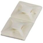 HAUPA Kötegelő talp öntapadós és csavarozható 28x28x4, 8 mm natúr négy oldalt fűzhető Haupa - 262162 (262162)