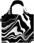 Briony fekete / fehér mintás bevásárló táska sb020-black marble