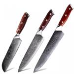 HARAHU MA-20154 damaszk késkészlet - Barna KP20154