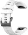 BSTRAP Silicone Carson szíj Garmin Fenix 5x / 5x Plus / 6x / 6x Pro / 7x / 8 51mm, white