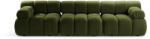 Micadoni Canapea modulara Bellis cu 3 module si tapiterie boucle, verde (MIC_3S_213_F1_BELLIS5) Canapea