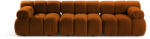 Micadoni Canapea modulara Bellis cu 3 module si tapiterie boucle, caramida (MIC_3S_213_F1_BELLIS7) Canapea
