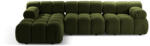 Micadoni Coltar modular Bellis cu 3 module si tapiterie boucle, verde (MIC_SET5L_213_F1_BELLIS5)