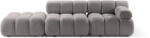 Micadoni Canapea modulara Bellis cu 3 module si tapiterie boucle, gri deschis (MIC_SET3R_213_F1_BELLIS3) Canapea