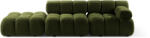 Micadoni Canapea modulara Bellis cu 3 module si tapiterie boucle, verde (MIC_SET3R_213_F1_BELLIS5) Canapea
