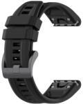 BSTRAP Silicone Carson szíj Garmin Fenix 5 / 6 / 6 Pro / 7 / 8 / E 47mm, black