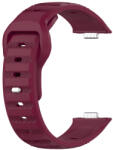 BSTRAP Silicone szíj Huawei Watch Fit 3, wine red