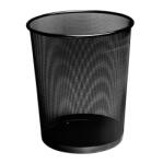 BLUERING fémhálós papírkosár, 20 liter, fekete (PAPIRKFEMHNAGY)