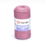 YARNART twisted 3mm macrame kifésülhető fonal 792 fáradt rózsaszín