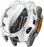  LUNET TELJES BURKOLAT Műanyag borítás üveggel Garmin Fenix 8 AMOLED 47mm SILVER BLACK-hoz
