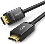 UGREEN DisplayPort - HDMI kábel Ugreen DP101 4K 3m - fekete - fekete