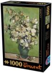 D-Toys - Puzzle Vincent van Gogh: Pink Roses in a Vase - 1 000 piese