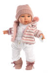 Llorens BABY JULIA - păpușă realistă cu sunete și corp din țesătură moale - 42 cm Papusa