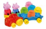 Clementoni Clemmy baby - Peppa Pig - trenuleț cu blocuri Trenulet