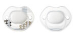 Tommee Tippee Urban Style Soother 0-6 m - alb/transparent