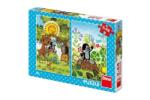 Dino Puzzle Mole 2x48 piese 18x26cm în cutie 27x19x4cm Puzzle