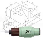 rOtring Isograph csőtollhegy - 0, 80 mm