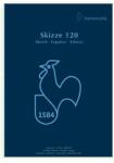Hahnemühle Skizze 120 rajz- és vázlattömb, 120 g, 50 lap - A4, ragasztott