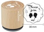 Woodies Pecsételő, Woodies, 3 cm - Please join us!