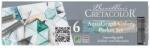 Cretacolor Aquagraph Colors Pocket Set vízzel elmosható grafitceruza készlet, 6 db-os, fémdobozos