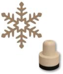 Flornatura Pecsételő, kerek, 3 cm - Foam bélyegző - Hópehely 2
