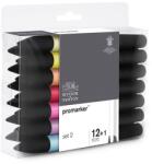 Winsor & Newton ProMarker kétvégű alkoholos filctoll készlet - 12+1 db, set 2