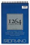 Fedrigoni 1264 fekete rajztömb, 200 g - A4, felül spirálos