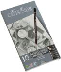 CRETACOLOR Artino Graphite grafit rajzkészlet, 10 db-os, fémdobozos