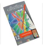 CRETACOLOR Fine Art Pastel pasztellceruza készlet - 12 db, fémdobozos