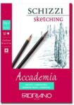 Fedrigoni Accademia rajz- és vázlattömb, 120 g, 50 lap - A4, ragasztott