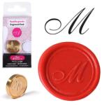 J. Herbin Viaszpecsételő fej, J. Herbin, 24 mm, sárgaréz - M betű