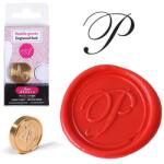 J. Herbin Viaszpecsételő fej, J. Herbin, 24 mm, sárgaréz - P betű