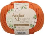 Schachenmayr Horgolófonal, Anchor Organic Cotton, 50 g, vegán - 01003 szikla narancs