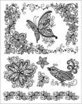 Viva Decor Pecsételő szilikon, 14x18 cm - Pillangó