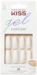 Kiss Unghii false Gel Fantasy Sculpted True Color Long Coffin, 28 bucati, Kiss