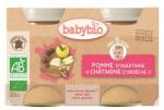 BabyBio Piure de mere si castane Bio, 2 x 130g, BabyBio