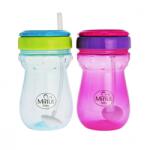 Minut Cana anticurgere cu pai mobil 6+ Baby, 360ml, Minut