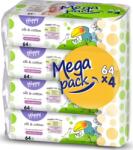 Bella Baby Servetele umede Happy Silk & Cotton, 4 x 64 bucati, Bella Baby