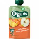 Organix Piure de mere si cartof dulce cu ananas +12 luni Bio, 100g, Organix