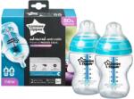 Tommee Tippee Set biberoane Advanced Anti-colici cu autosterilizare din PP pentru 0 luni + Natural Start, 2 x 260ml, Tommee Tippee