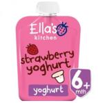 Ella's Kitchen Iaurt tip grecesc natural Bio organic cu capsuni, 90 g, Ella’s Kitchen