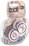 LOVI Suzeta din silicon Dynamic Botanic pentru fete 6-18 luni, 2 bucati, Lovi